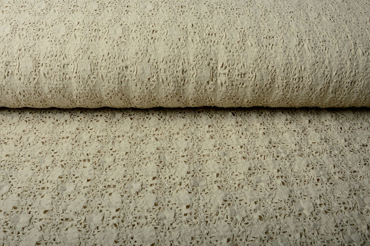Jersey Gestrickt Beige