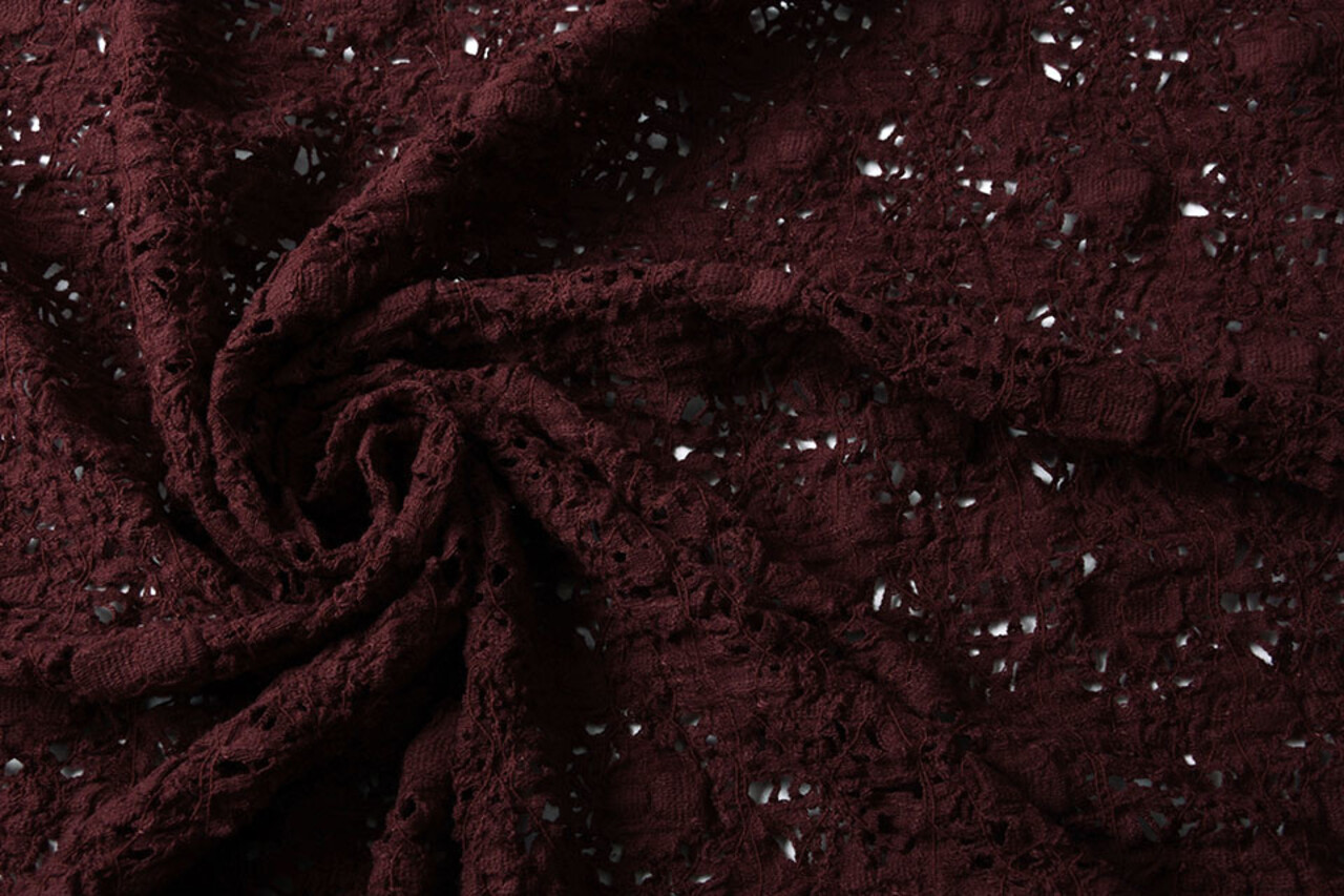 Jersey Gestrickt Bordeaux