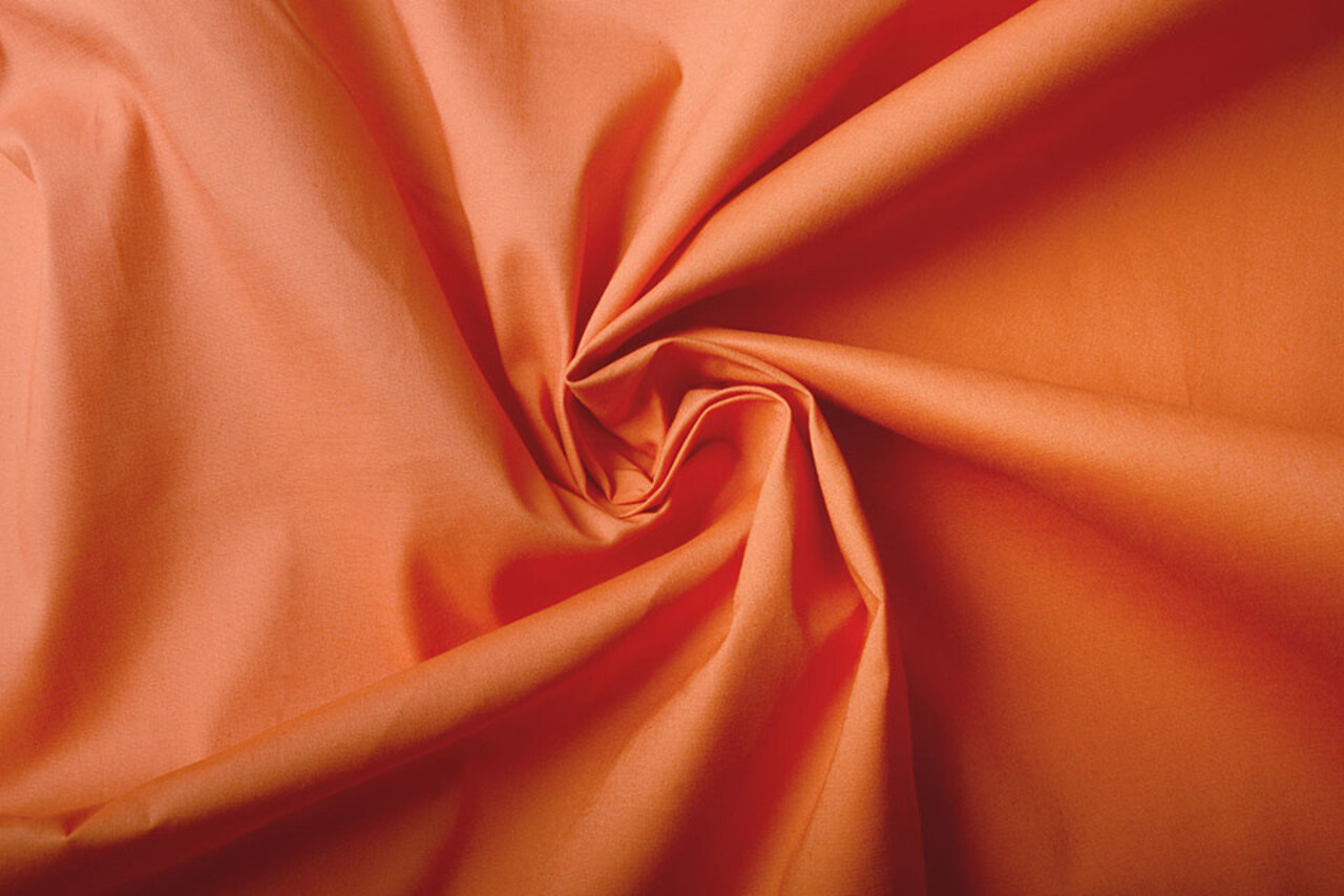 Stretch Popeline Orange