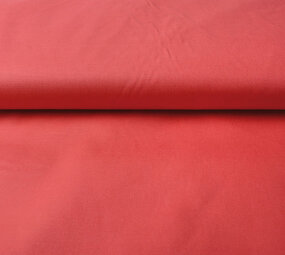 Stretch Poplin Koraal Rood