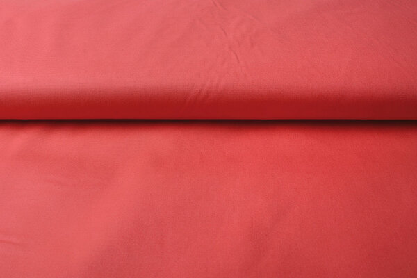 Stretch Poplin Koraal Rood