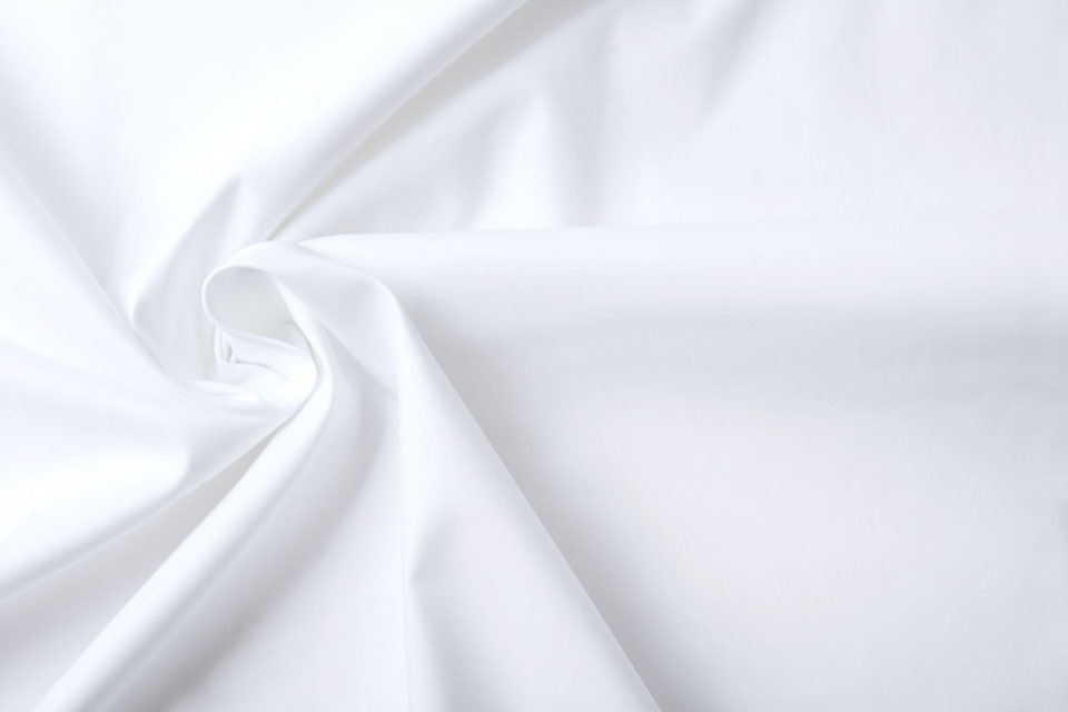 Stretch Poplin White - Boelens Modestoffen