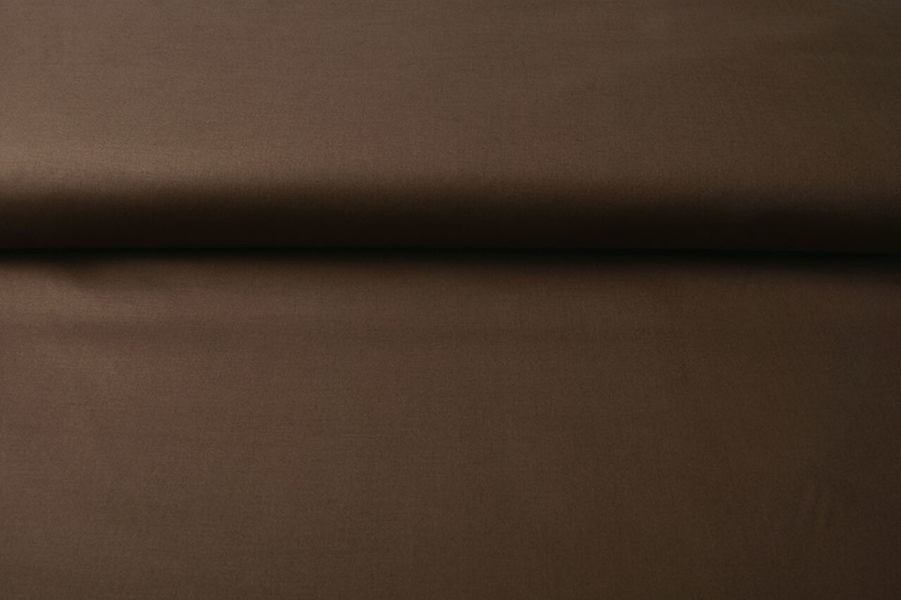 Stretch Poplin Brown