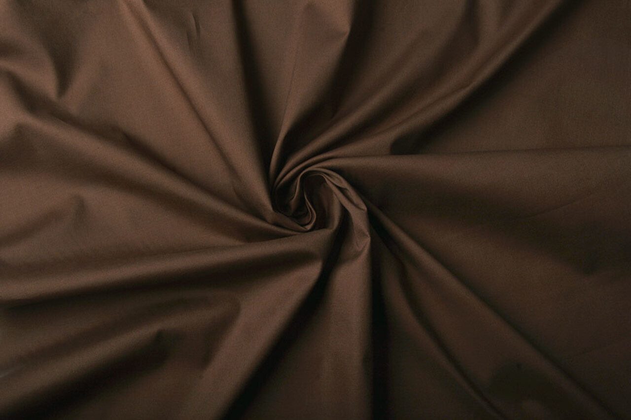 Stretch Poplin Brown