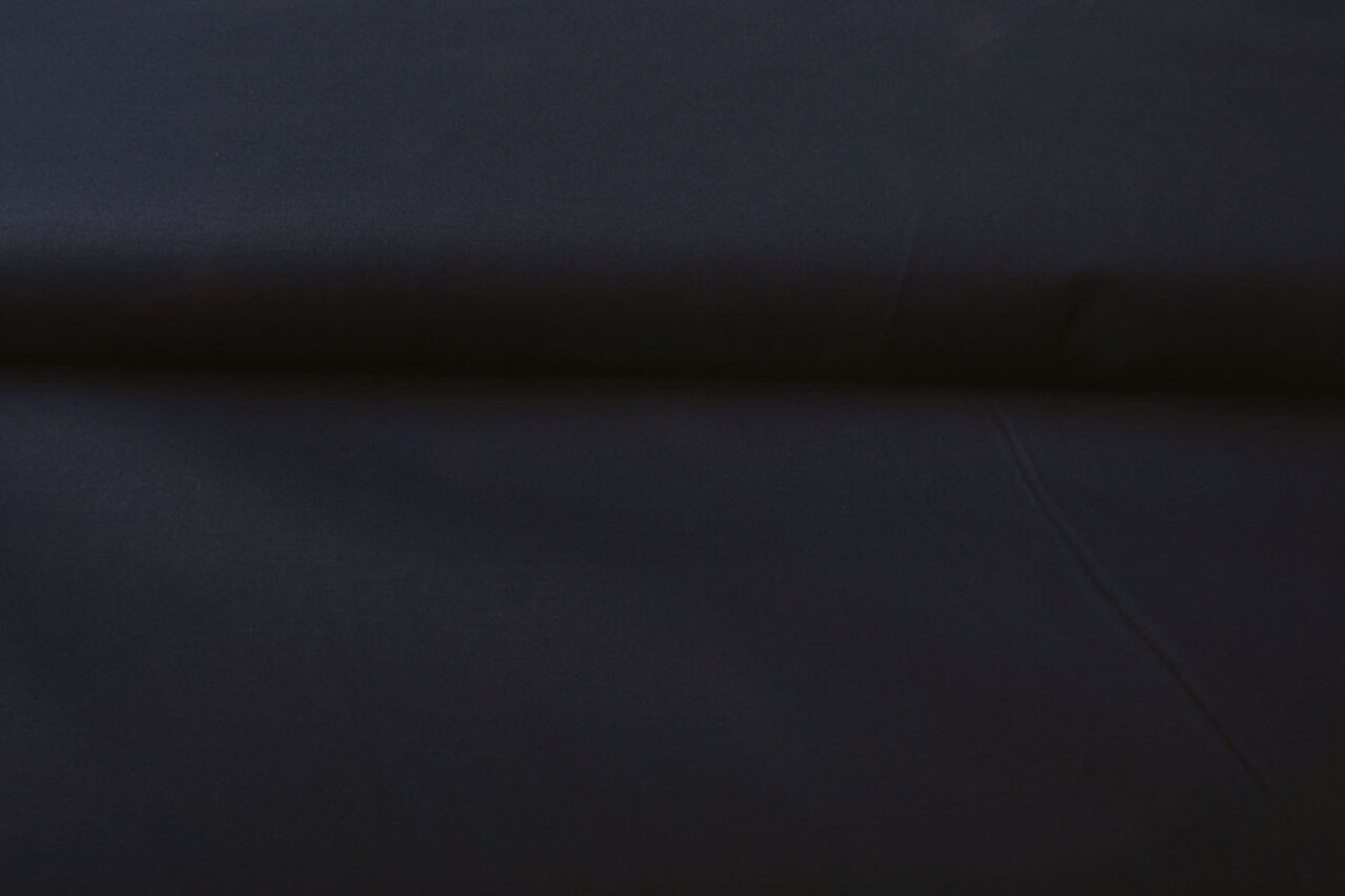 Stretch Popeline Marineblau