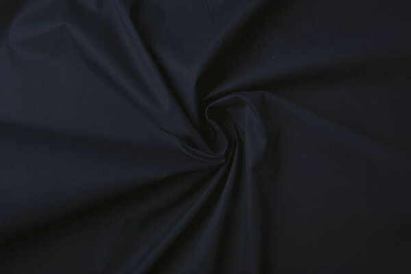Stretch Poplin Marine Blauw
