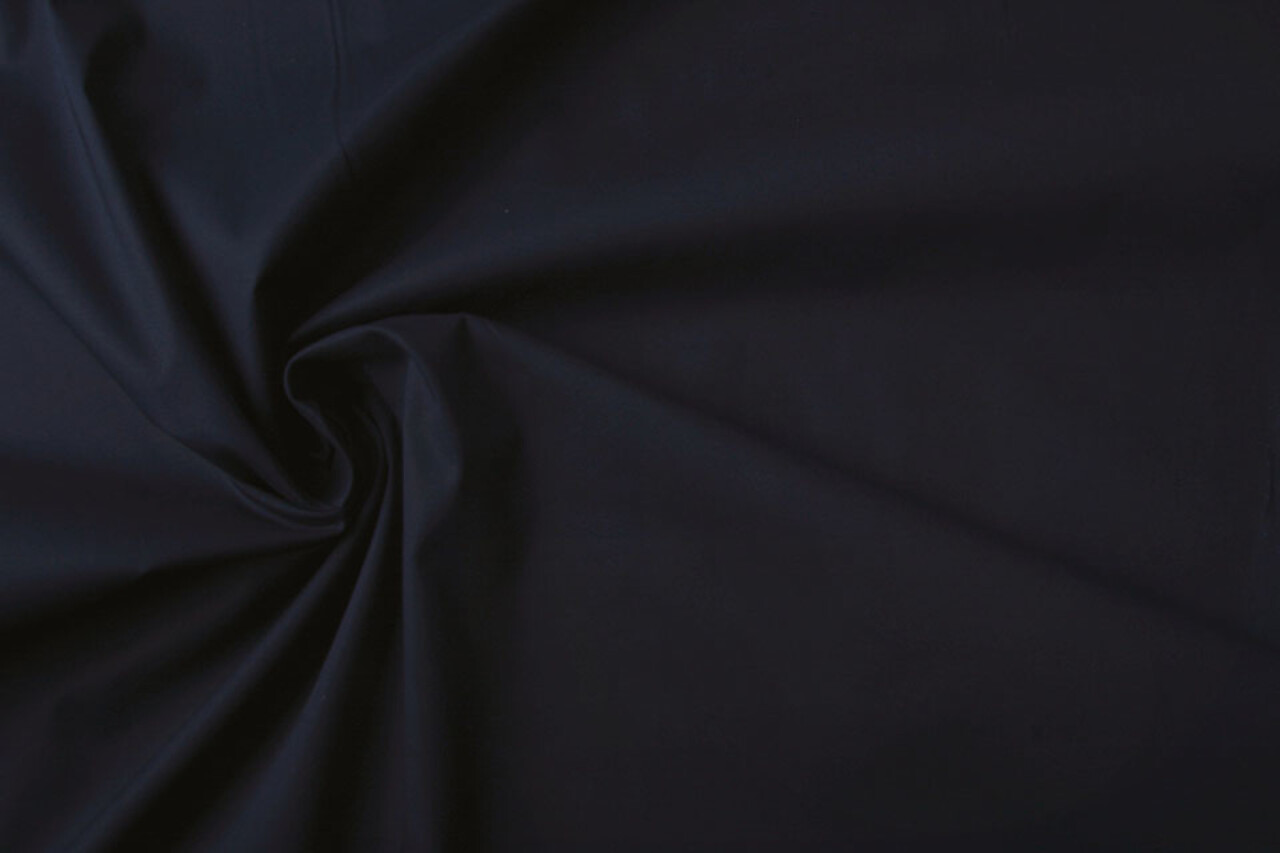 Stretch Popeline Marineblau