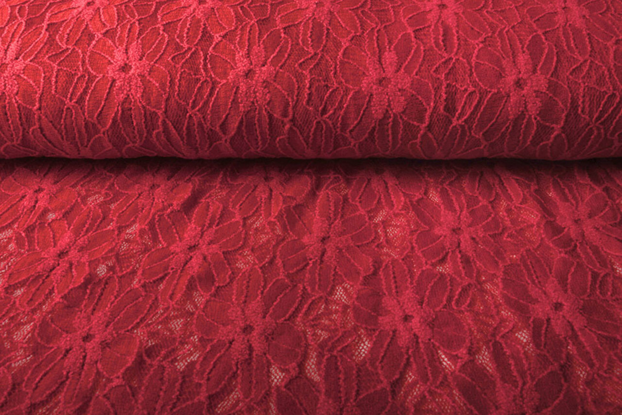 Spitze Blumen Fenna Rot