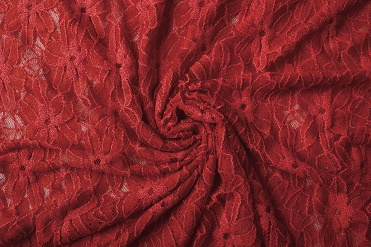 Spitze Blumen Fenna Rot