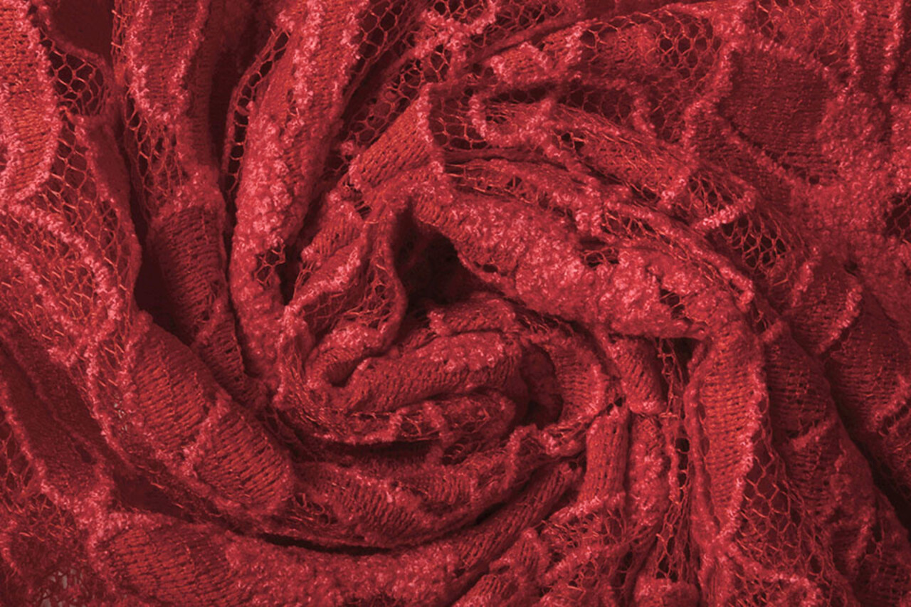 Spitze Blumen Fenna Rot