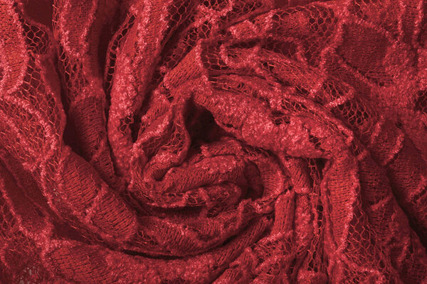 Encaje Flores Fenna Rojo Encaje Flores Fenna Rojo