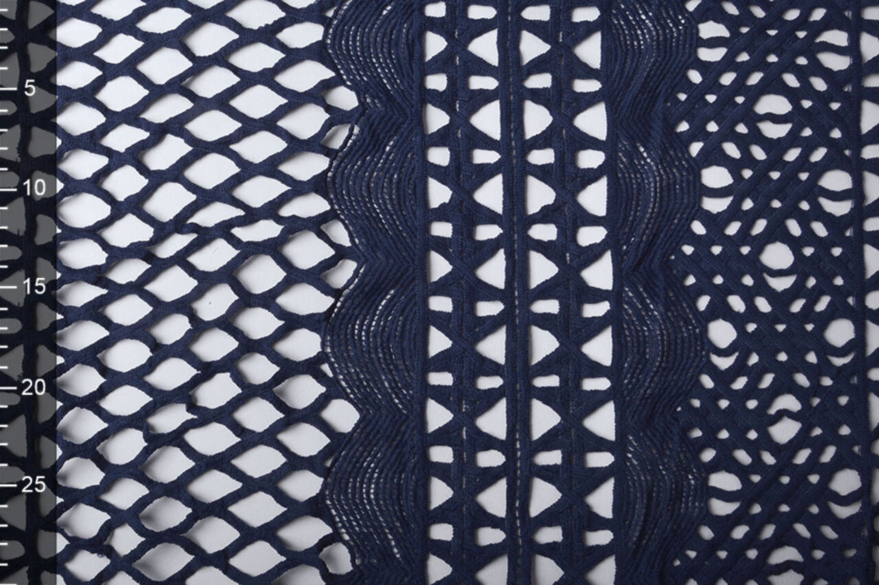 Kant Grof Marine Blauw Kant Grof Marine Blauw