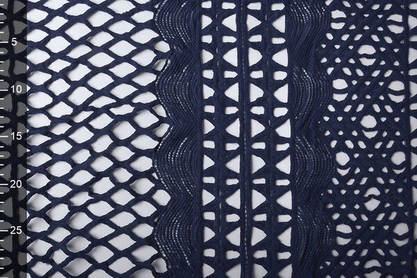 Kant Grof Marine Blauw Kant Grof Marine Blauw