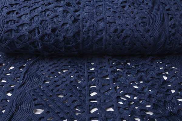 Kant Grof Marine Blauw Kant Grof Marine Blauw