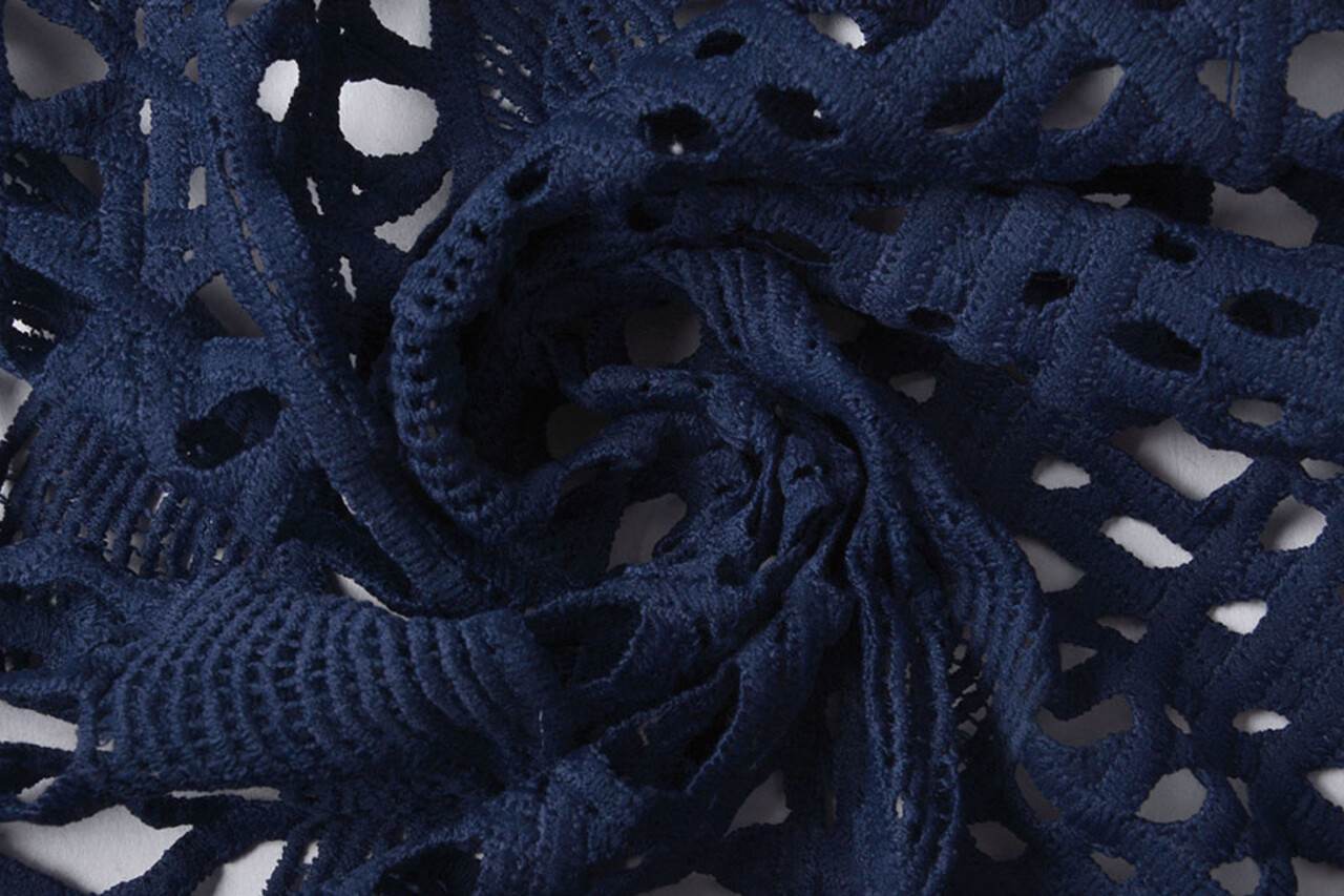 Kant Grof Marine Blauw Kant Grof Marine Blauw
