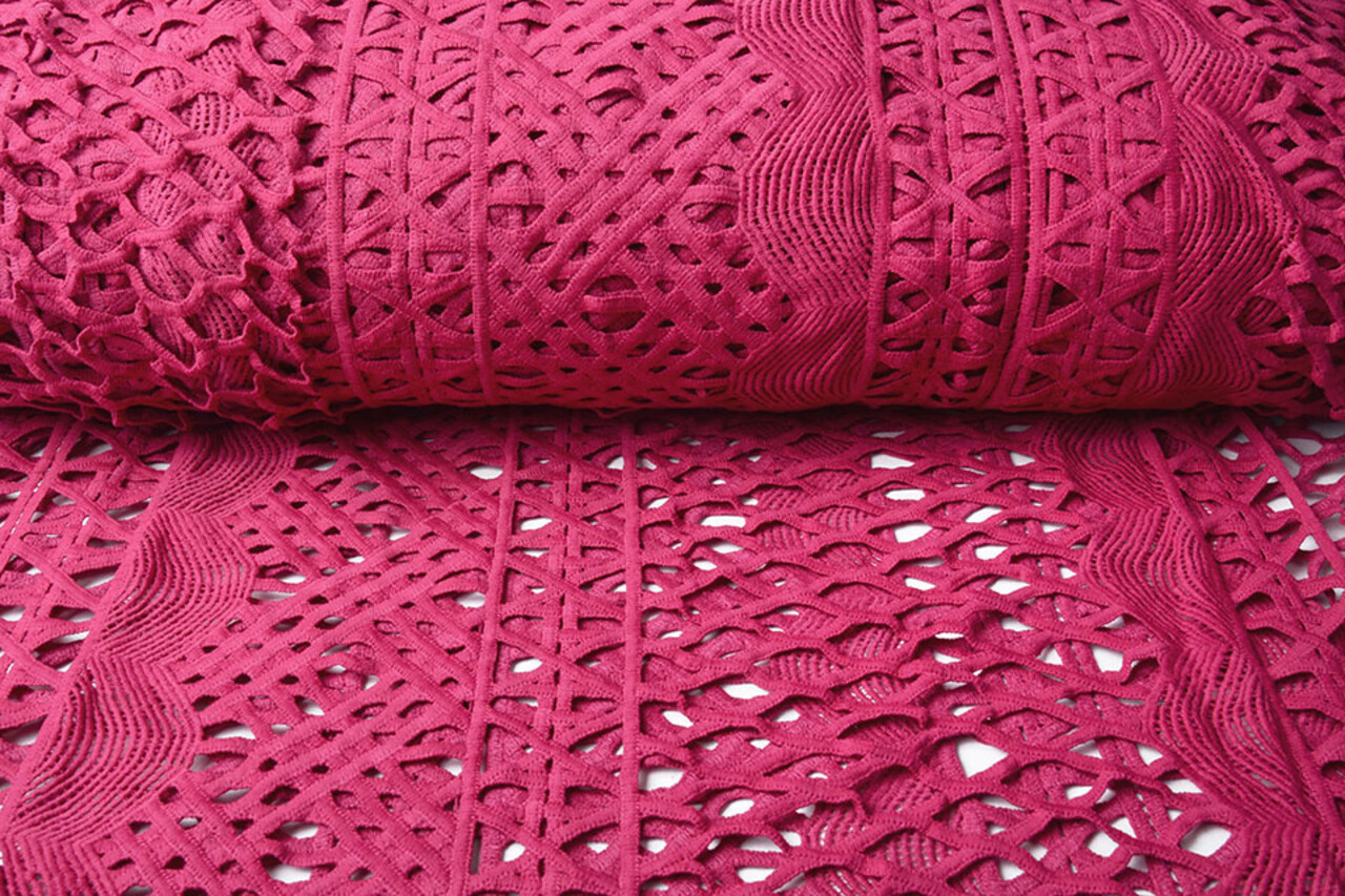 Encaje Grueso Fucsia Encaje Grueso Fucsia