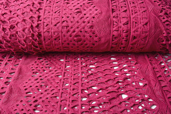 Encaje Grueso Fucsia Encaje Grueso Fucsia