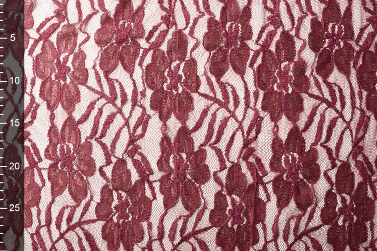 Kant Bloemen Suze Bordeaux Kant Bloemen Suze Bordeaux