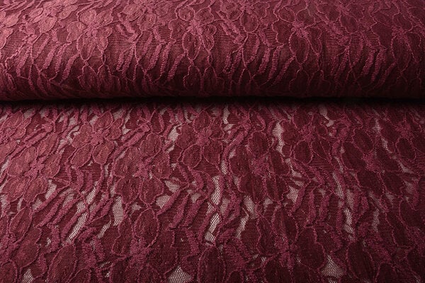 Spitze Blumen Suze Bordeaux