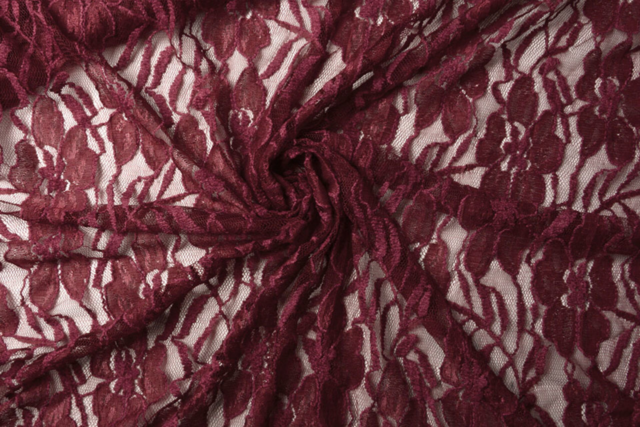 Spitze Blumen Suze Bordeaux