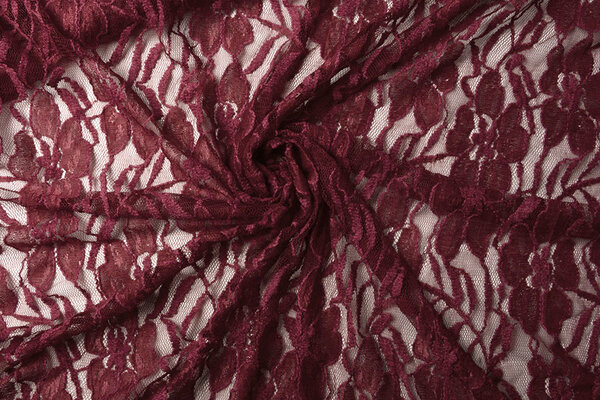 Spitze Blumen Suze Bordeaux