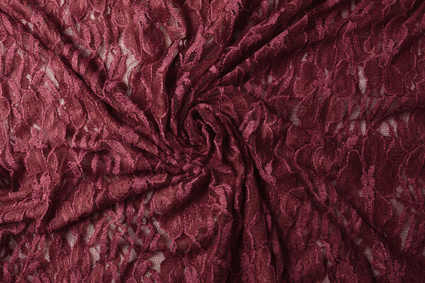 Kant Bloemen Suze Bordeaux Kant Bloemen Suze Bordeaux