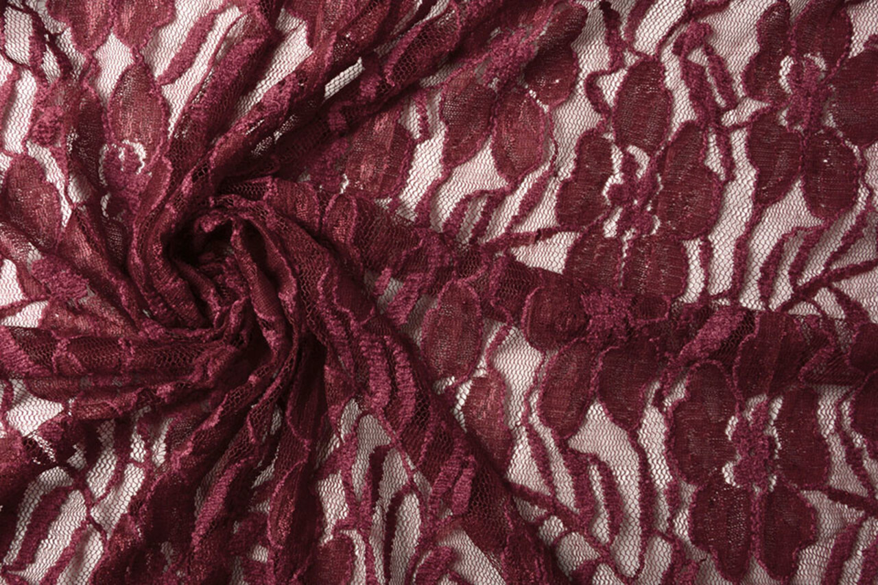 Spitze Blumen Suze Bordeaux