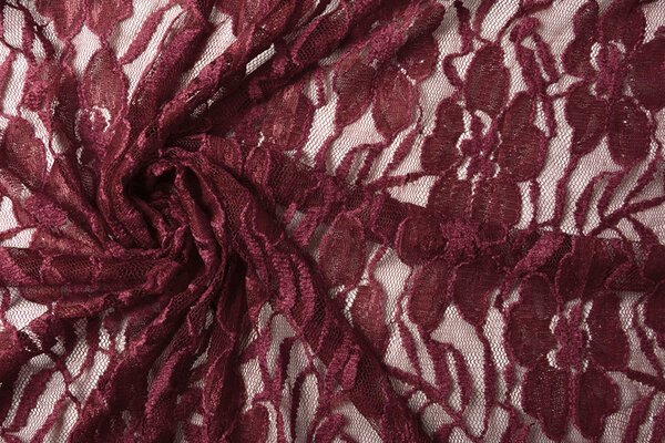 Spitze Blumen Suze Bordeaux