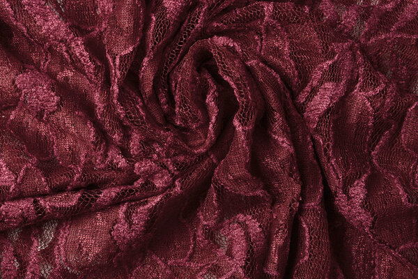 Spitze Blumen Suze Bordeaux