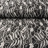 Spitze Blumen Suze Schwarz Silber Spitze Blumen Suze Schwarz Silber