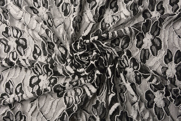 Kant Bloemen Suze Zwart Silver