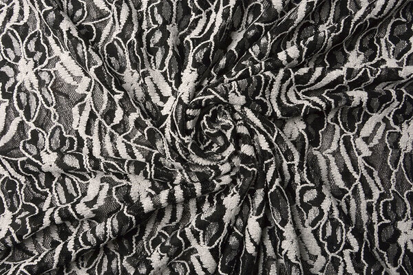 Kant Bloemen Suze Zwart Silver