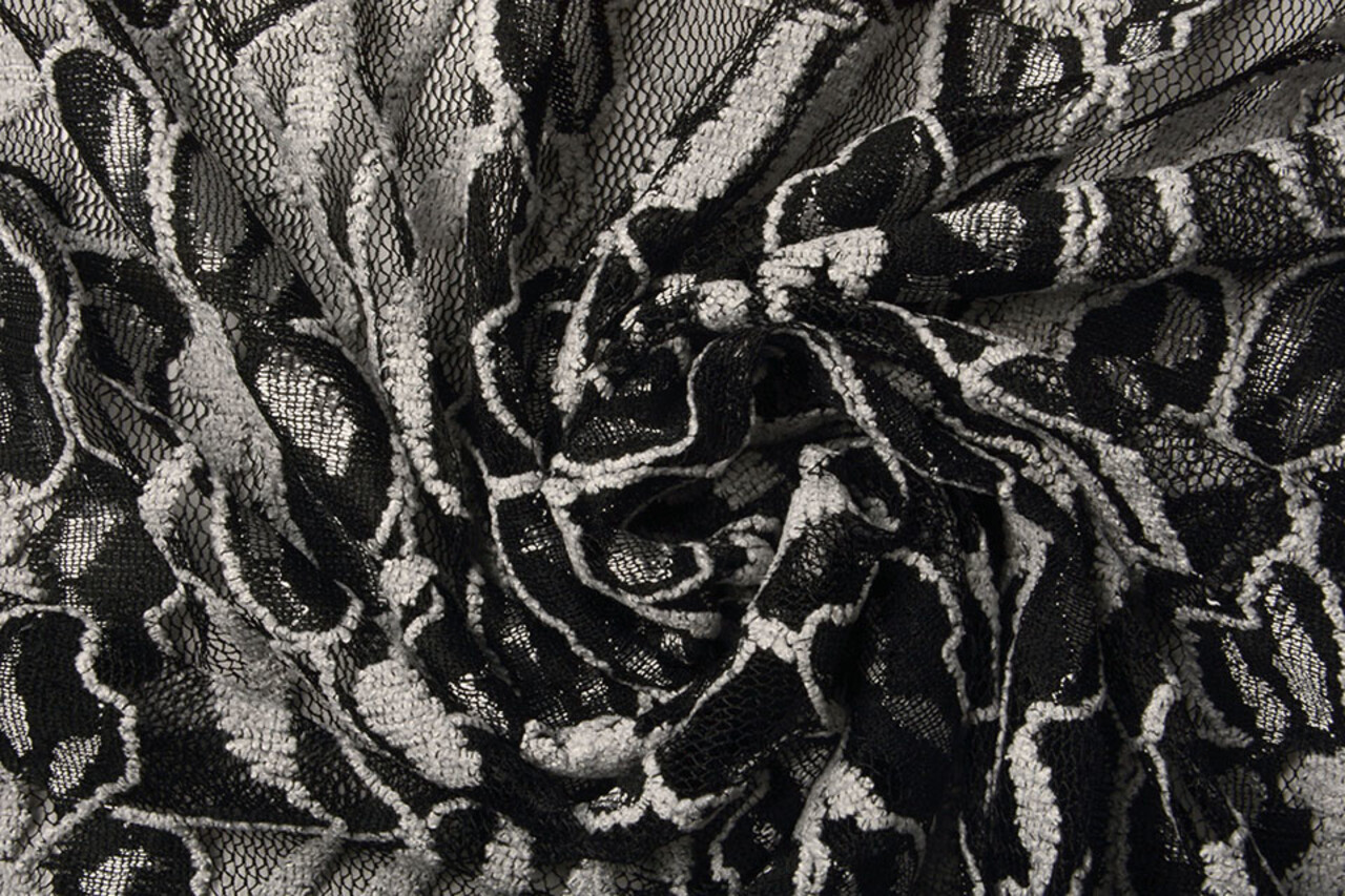 Kant Bloemen Suze Zwart Silver