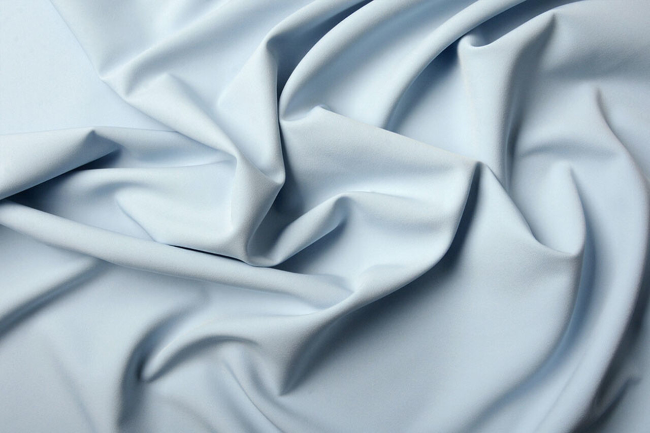 Crepe Stretch Baby Blau