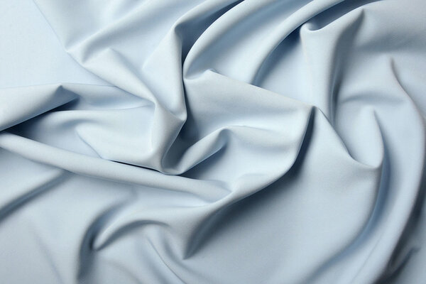 Crepe Stretch Baby Blau