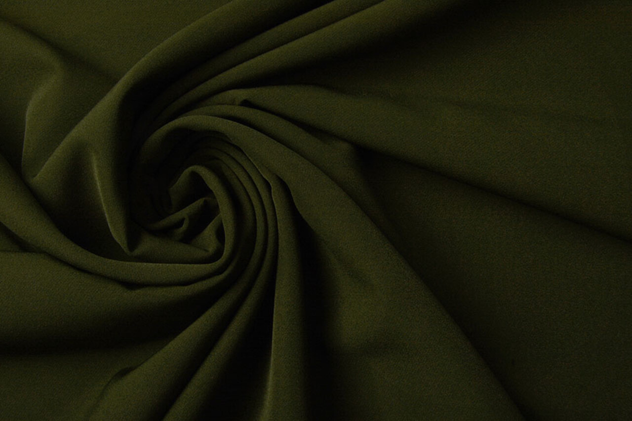Crepe Stretch Army Green Crepe Stretch Army Green