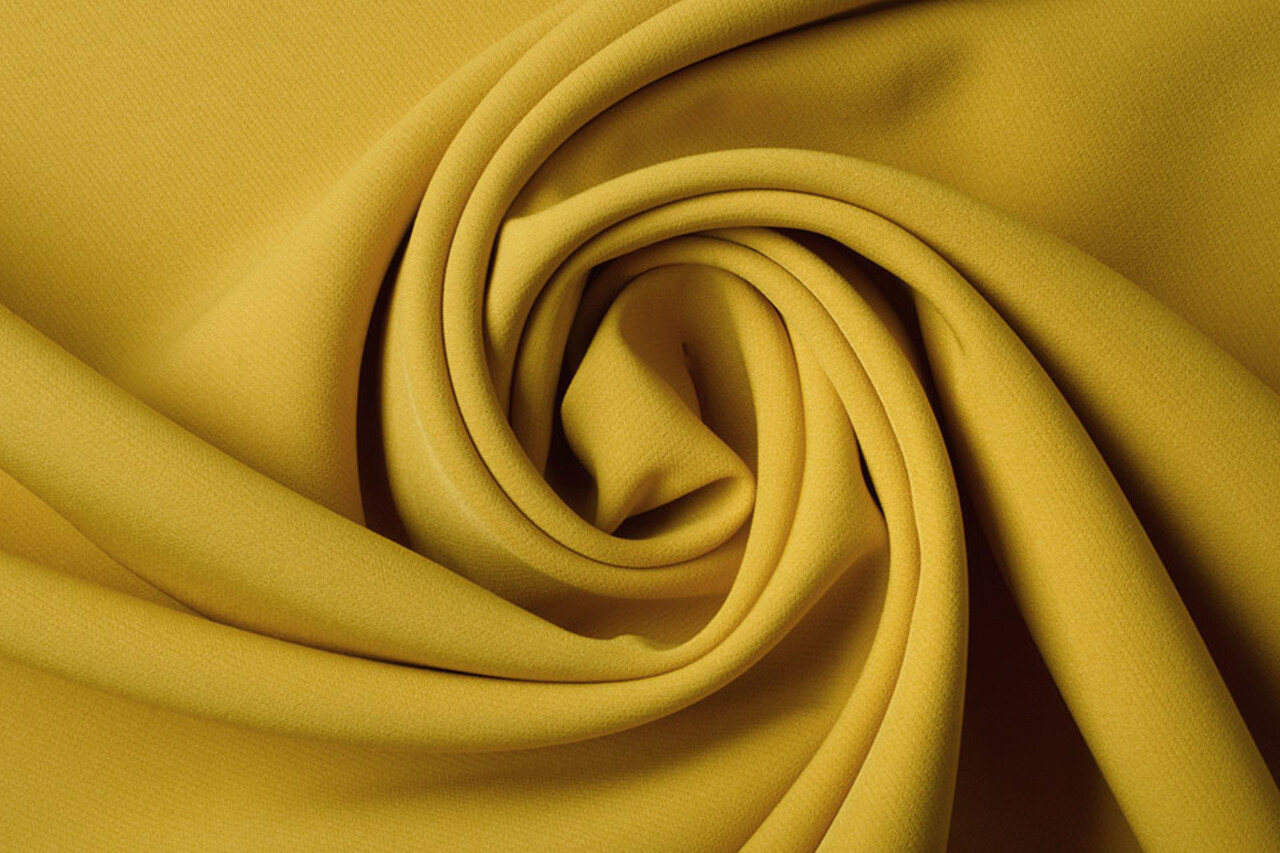 Crepe Stretch Warmes Gelb Crepe Stretch Warmes Gelb
