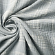 Oeko-Tex®  Double Gauze Fabric Check Blue Grey