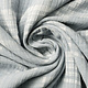 Oeko-Tex®  Double Gauze Fabric Check Blue Grey