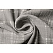 Oeko-Tex®  Muselina Cuadros Gris Medio