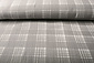 Coton Double Gaze Tissu Carreaux Milieu Gris