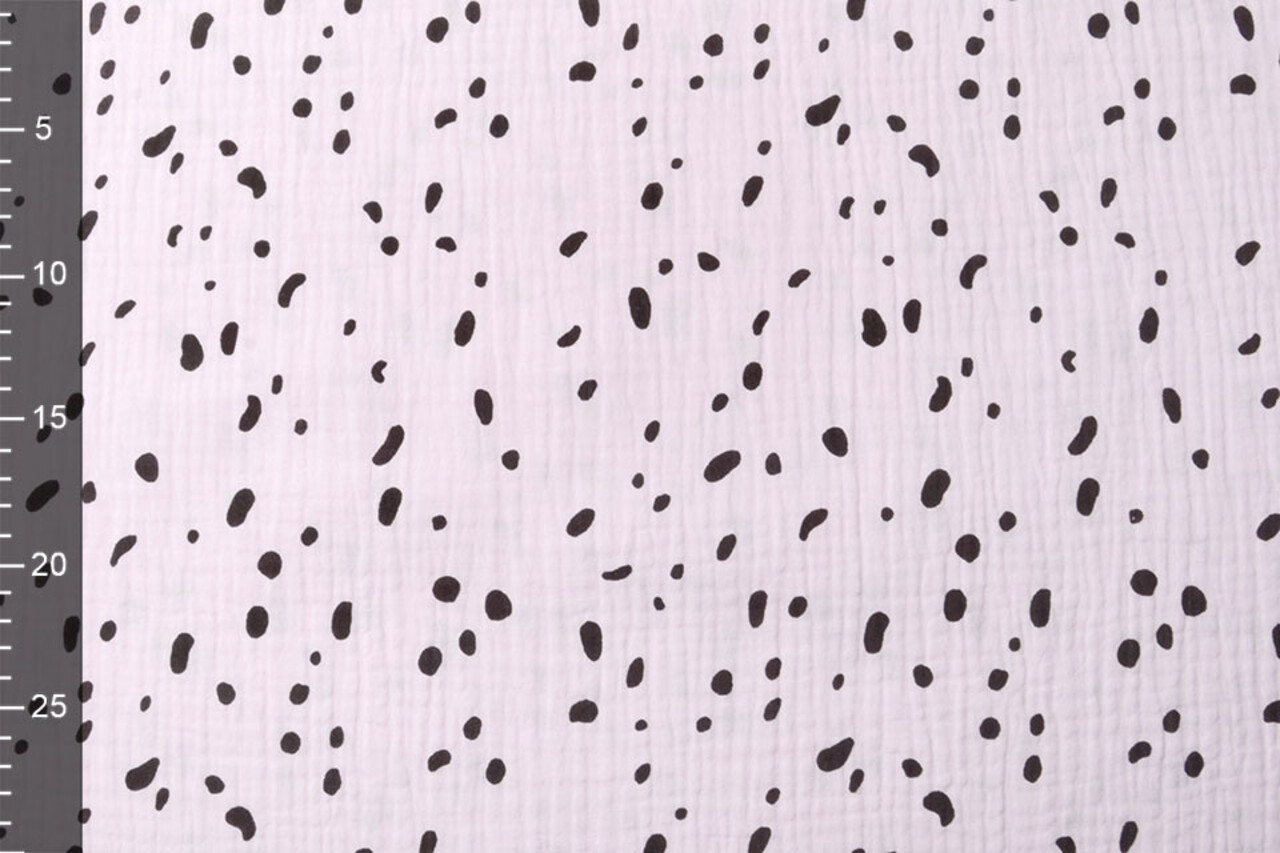 Oeko-Tex®  Double Gauze Fabric Dalmatian Lilac Pink