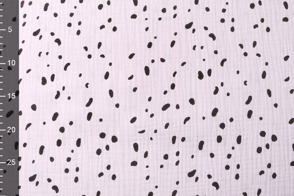Oeko-Tex®  Hydrofiel Stof Dalmatiër Lila Roze
