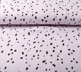 Oeko-Tex®  Baumwoll Musselin Stoff Dalmatinisches Fliederrosa
