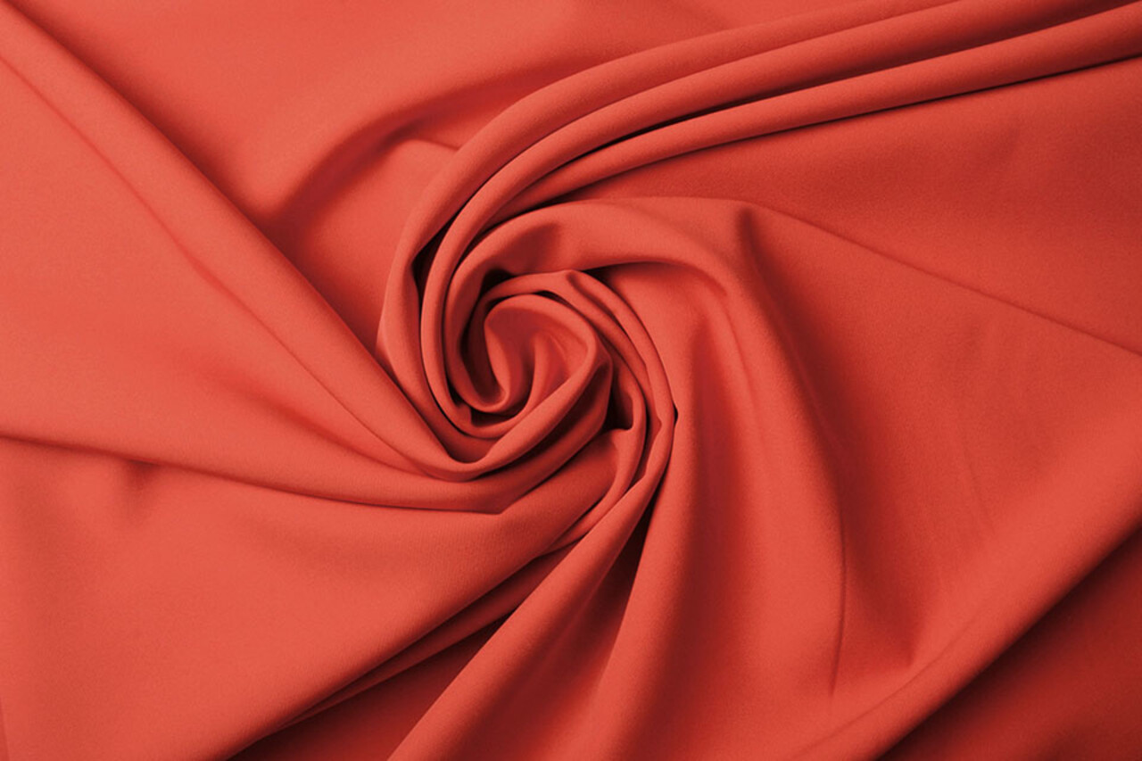 Crepe Stretch Red Orange Crepe Stretch Red Orange