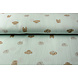 Oeko-Tex®  Tela de Muselina Hondjes Menta Claro Verde