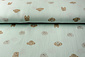 Coton Double Gaze Tissu Hondjes Clair Vert Menthe