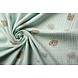 Oeko-Tex® Tessuto di Mussola Hondjes Menta Chiara Verde Oeko-Tex® Tessuto di Mussola Hondjes Menta Chiara Verde