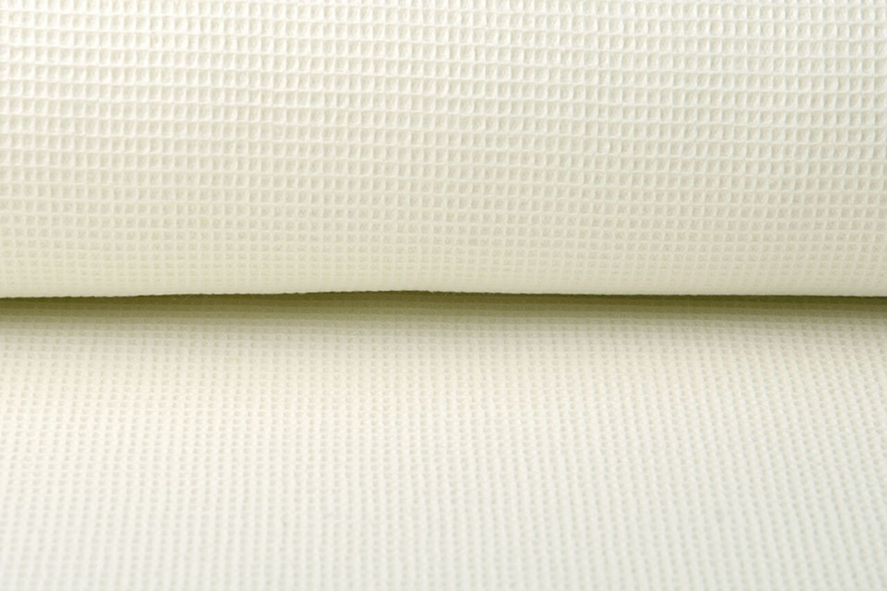 Oeko-Tex®  Mini Waffle Pique Fabric Creme Oeko-Tex®  Mini Waffle Pique Fabric Creme