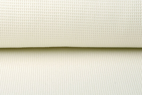Oeko-Tex®  Mini Nido de Abeja Algodón Crema